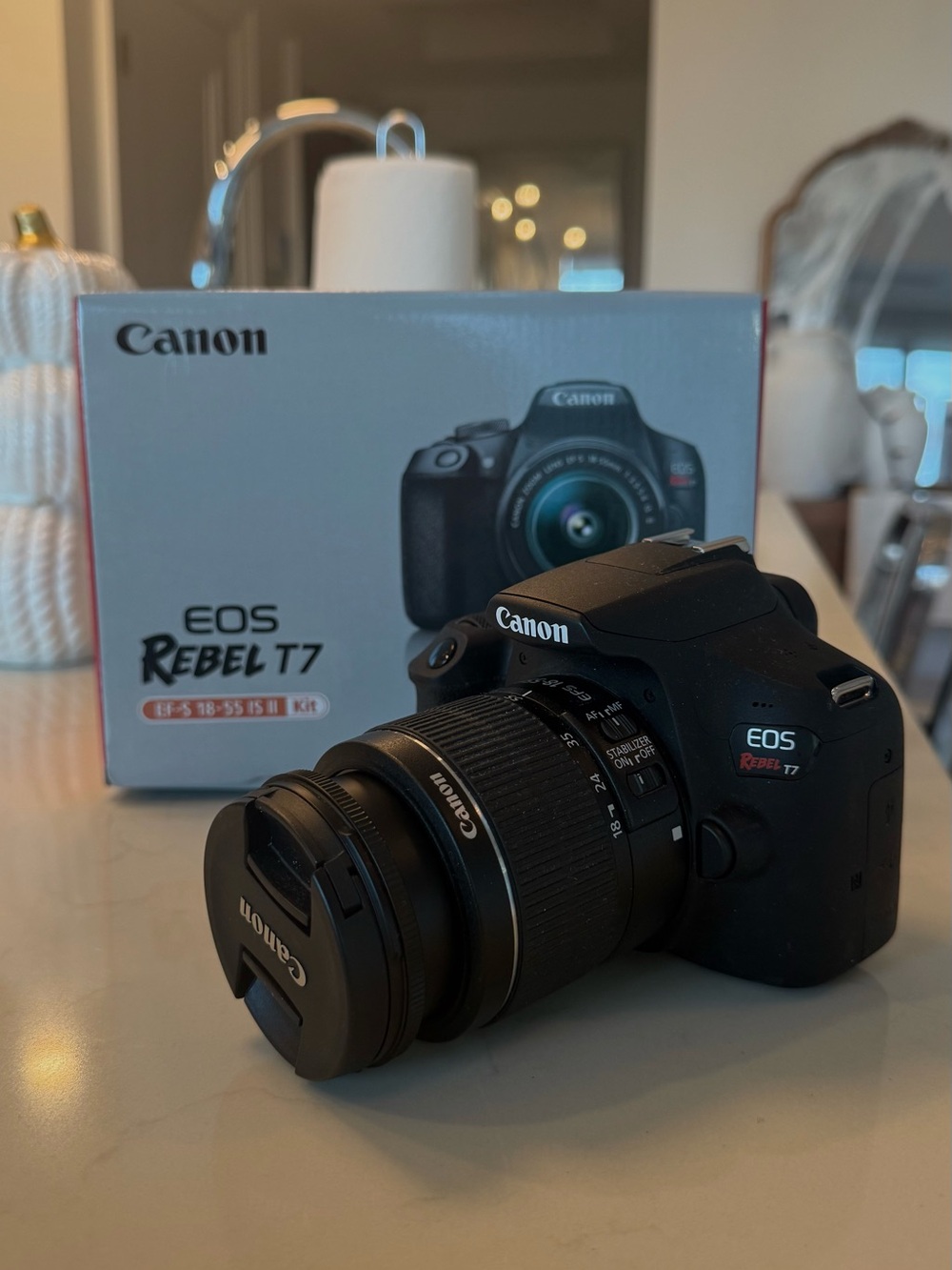 Canon EOS Rebel T7 DSLR Camera Kit in Black